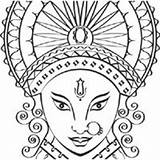 Durga Pages Goddess Coloring Hindu Drawing Surfnetkids Hinduism Printable Getdrawings Getcolorings sketch template