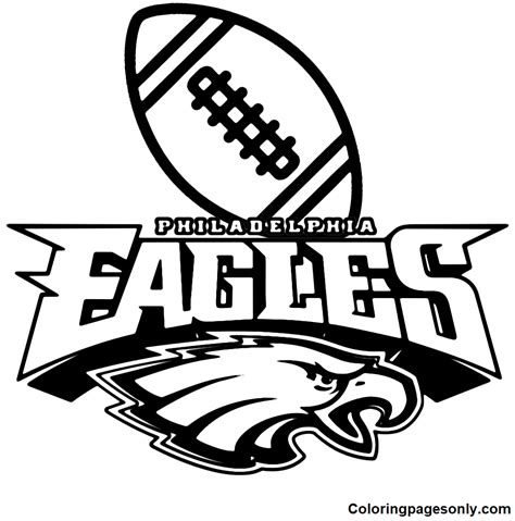 philadelphia eagles coloring pages coloring pages  kids  adults