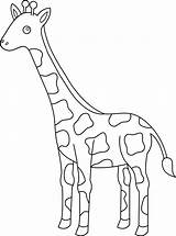 Giraffe Outline Drawing Clip Coloring Clipart Animal Animals Pages Head Cartoon Printable Drawings Giraff Colorable Line Cliparts Sweetclipart Giraffes Color sketch template