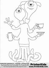 Terry Monsters Terri Perry University Coloring Monster Pages Inc Printerkids sketch template