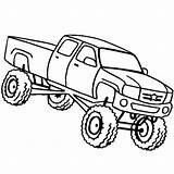 Coloring Truck Pages Wheeler Monster Drawing Lifted Four Bus Trucks School Kids Jam Max Clipart Drawings Mud Cars Higher Education sketch template