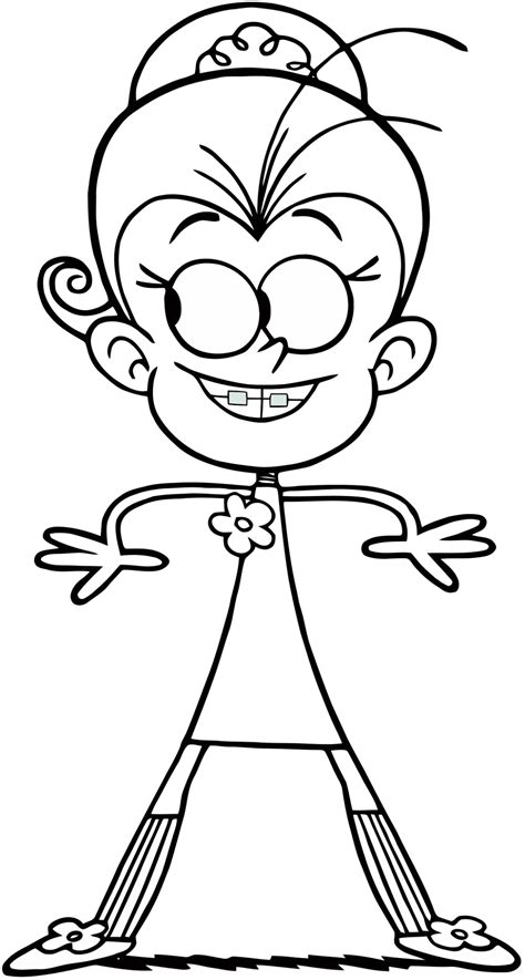 loud house character coloring pages