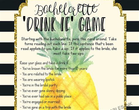 Instant Download Printable Bachelorette Game