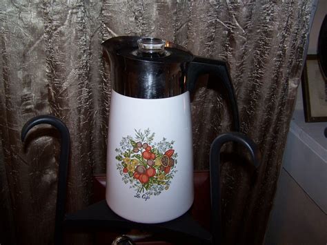 corning ware  cup percolator stovetop coffee pot corningware spice  life