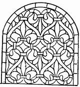 Coloring Stained Glass Pages Printable Cross Window Medieval Patterns Adults Color Stain Tiffany Print Printables Colouring Sheets Getcolorings Getdrawings Drawing sketch template