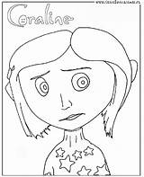 Coraline Coloring Pages Burton Tim Printable Halloween Film Print Book Jones Drawing Color Colouring Party Drawings Sheets Movie Easy Beetlejuice sketch template