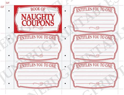 printable naughty coupon book erotic valentine t for him etsy