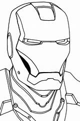 Iron Mascara sketch template