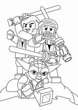 Coloring Wars Lego Star Pages Print sketch template