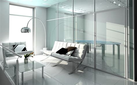 glass   interior  visually larger  brighter space