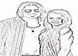 Coloring Pages Miley Cyrus Hannah Montana sketch template