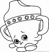 Shopkins Sippy Sips sketch template