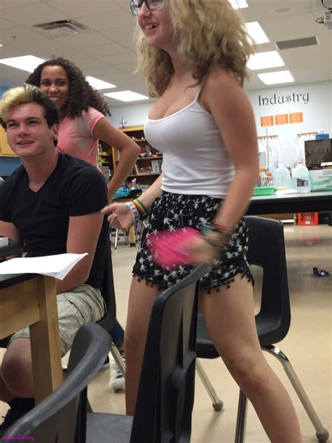teen with big tits in class creepshot pictures collection