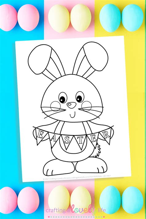 printable easter bunny coloring pages