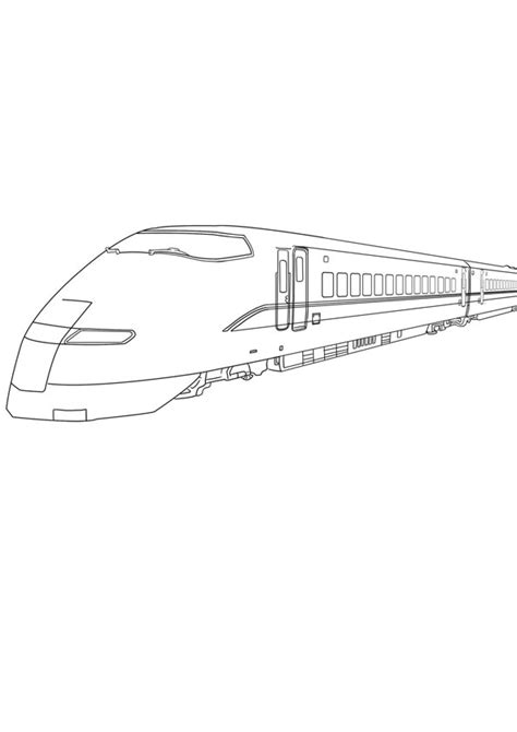 coloring pages bullet train coloring page