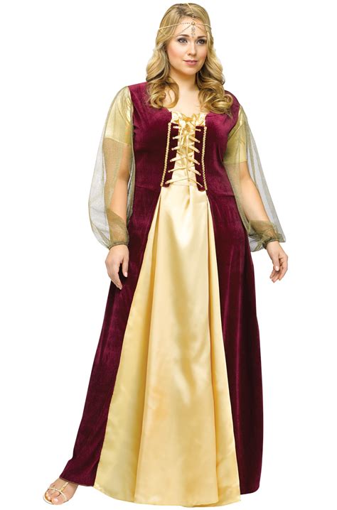 Shakespeare S Renaissance Medieval Juliet Plus Size Costume Ebay