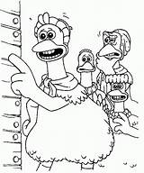 Chicken Run Coloring Pages Kids sketch template