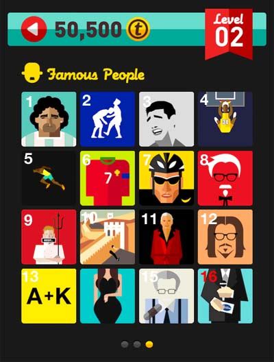 icon pop quiz answers famous people level 2 pt 3 icon