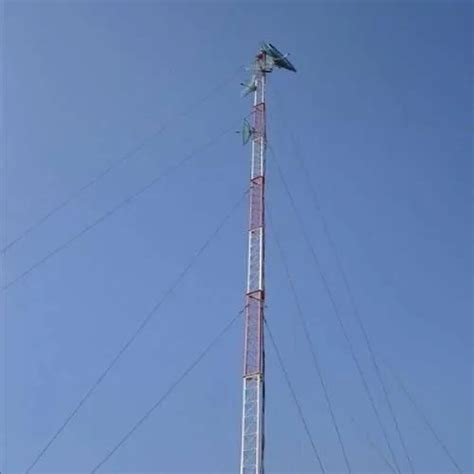galvanized steel guyed mast tower  telecom  rs meter  delhi id
