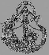 Tattoo Norse Tyr Fenrir Runes Tiwaz Hafr Celtic Odin sketch template