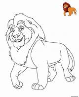 Lion Roi Gratuit Imprimé Walt Fois Jecolorie sketch template