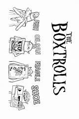 Boxtrolls sketch template