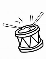 Coloring Drums Snare sketch template