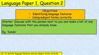 ks english language paper  question  practice teaching resources