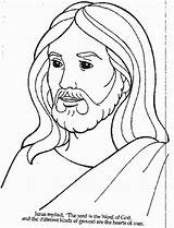 Jesus Coloring Pages Printable Kids Easter Jezus sketch template