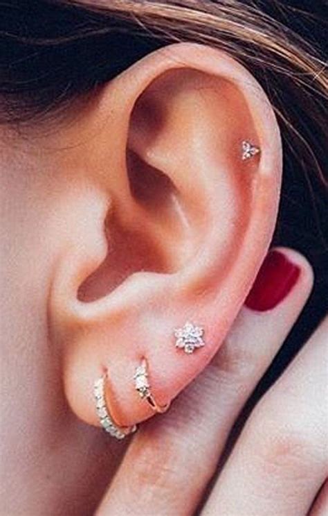 Steal These 30 Ear Piercing Ideas Earings Piercings Ear Piercings