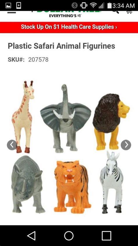dollar tree animal figurines plastic safari animals