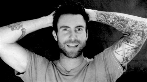 sexy hot maroon 5 smile adam levine black and white maroon 5 adam levine