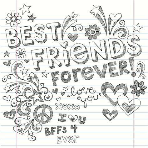 printable coloring pages besties  quote