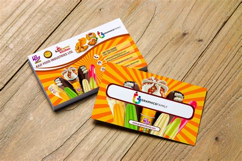 foodsweets business card template graphicsfamily