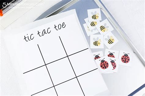 magnetic tic tac toe board 5 minutes for mom