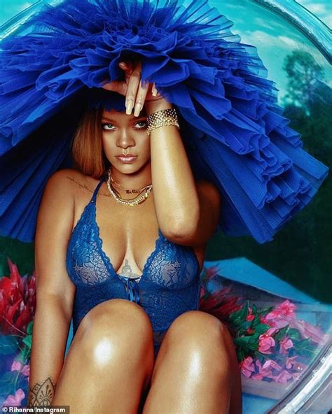 rihanna releases new image in lacy lingerie for her sexy savage x fenty collection daily mail