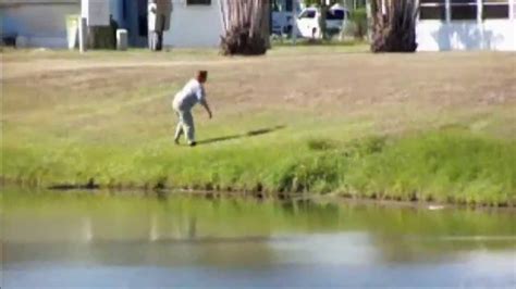 neighbors catch woman on camera yelling and limping after alligator attack part 2 youtube