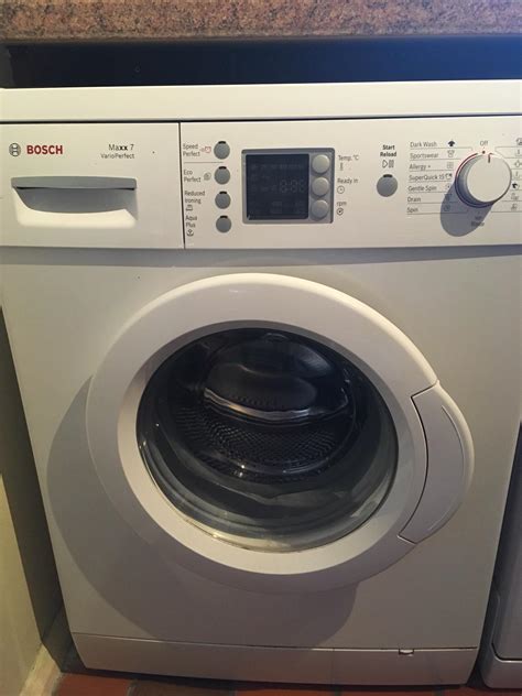 bosch maxx  vario perfect washing machine  mk flitwick fuer