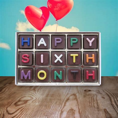 month anniversary gift  men happy  sixth month dating etsy