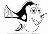 Dory Nemo Finding Drawing Disney Cartoon Draw Sketch Drawings Fish Silhouette Drawingtutorials101 Crafts Clipart Step Pencil Hledat Sketches Googlem Stick sketch template
