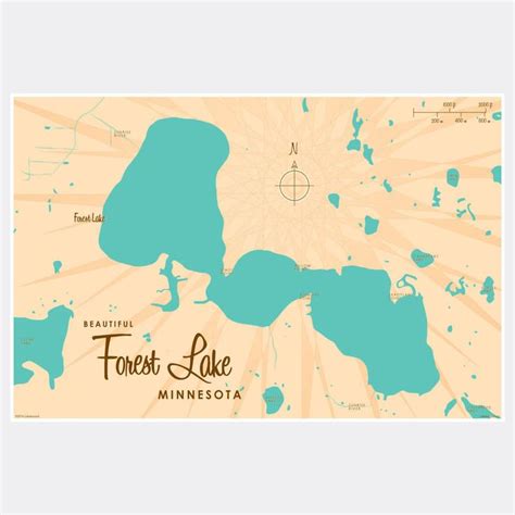 map   forest lake minnesota state  shown  blue   orange background