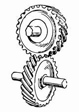 Gear Coloring Wheel sketch template