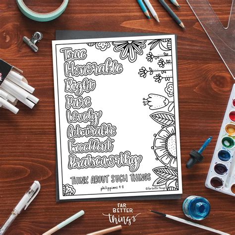 bible verse coloring page philippians  printable bible coloring page