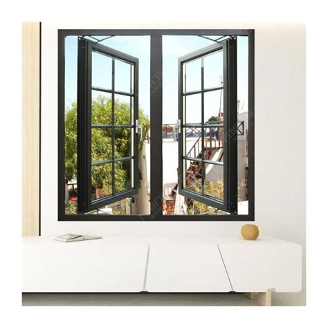double glazing soundproof fixed top hung awning sliding french swing casement aluminium window