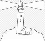Lighthouse Clipart Outline Coloring Clip Draw Drawing Drawings Easy Simple Scene Alexandria Lighthouses Book Transparent Line Sweetclipart Cartoon Clipartix Colorable sketch template