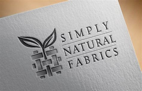 simply natural fabrics corporate logo design ken magas design