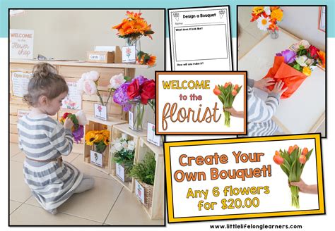 flower shop dramatic play set little lifelong learners