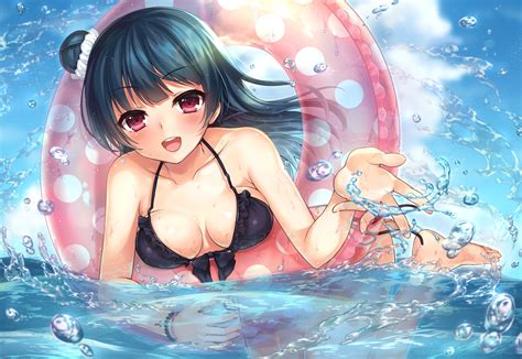 Wallpaper Illustration Anime Girls Water Cartoon