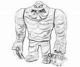 Clayface Coloring Batman Pages Arkham City Character Template Printable sketch template