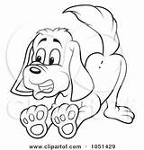 Dog Barking Outline Clipart Royalty Illustration Dero Vector Clip Rf Illustrations Clipartof Background sketch template